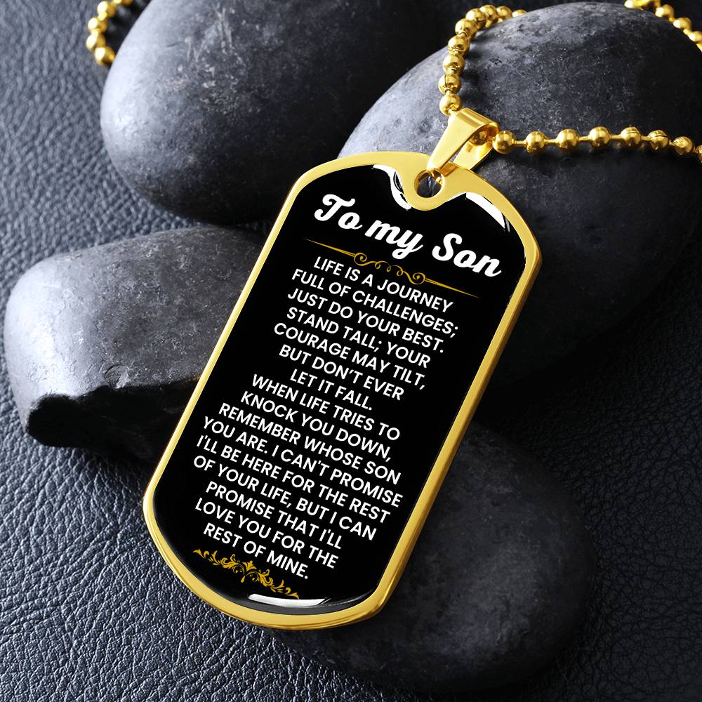 Sentimental Necklace Gift for Son