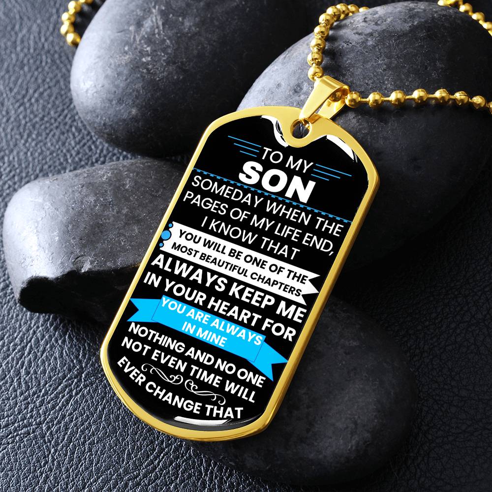 Premium Dog Tag Necklace for Sons