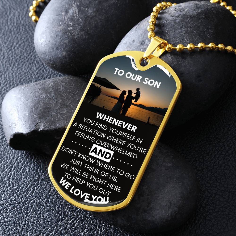 Emotional Bonding Gift Dog Tag Necklace