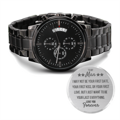 Personalized Engraved Watch for Boyfriend, Anniversary Gift for Him, Timeless Keepsake with Love Message, To My Man
