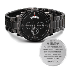 Engraved Graduation Watch For Boyfriend, Sentimental Timepiece Gift, I Love You Forever & Always, To My Love