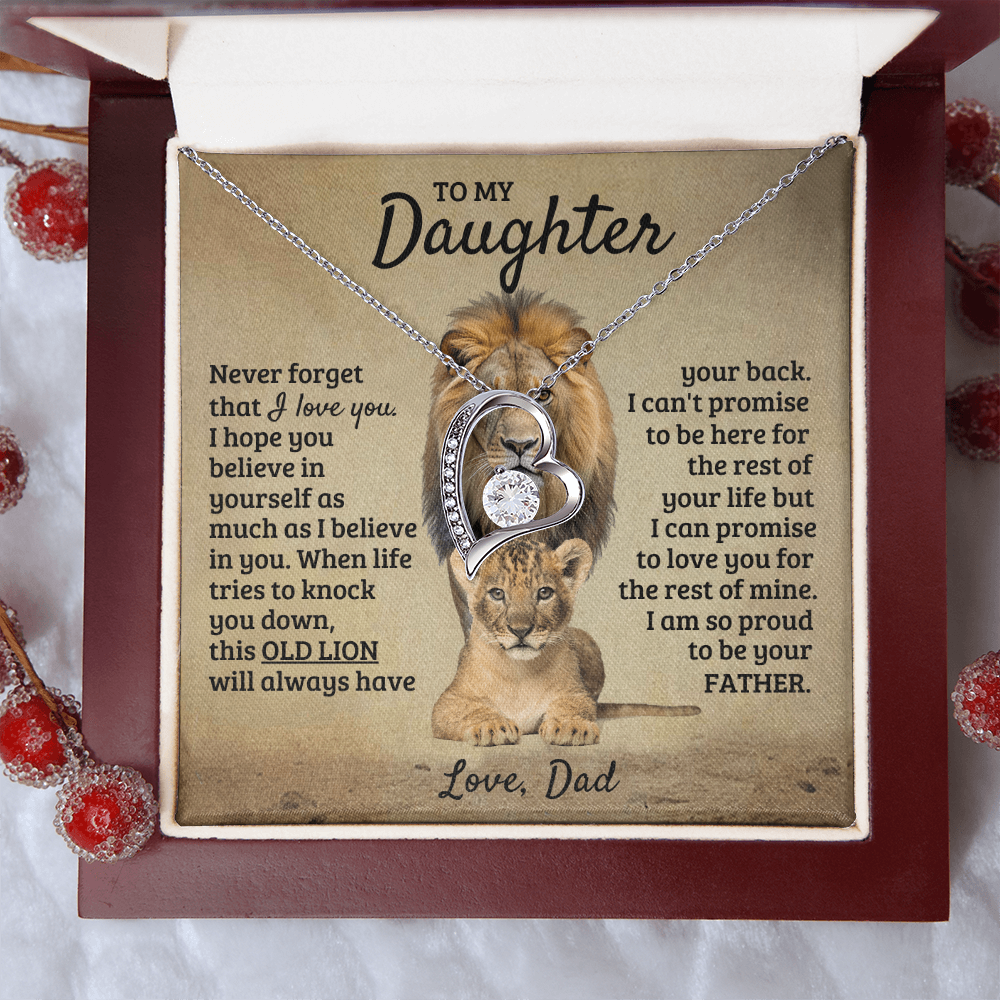 To My Daughter - I'm Proud To Be Your Father - Forever Love Necklace