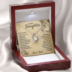 To My Daughter - Old Lion - Forever Love Necklace