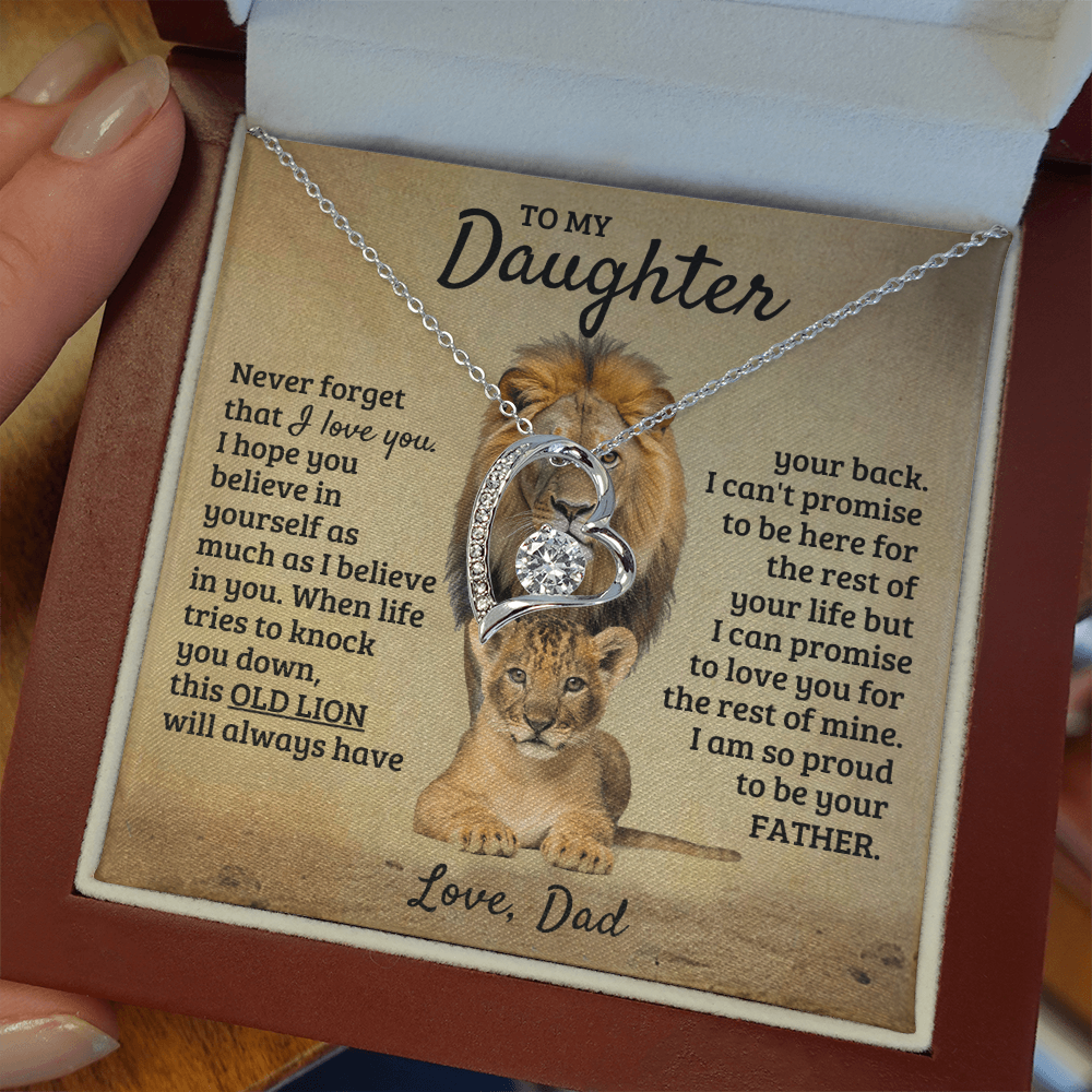 To My Daughter - I'm Proud To Be Your Father - Forever Love Necklace