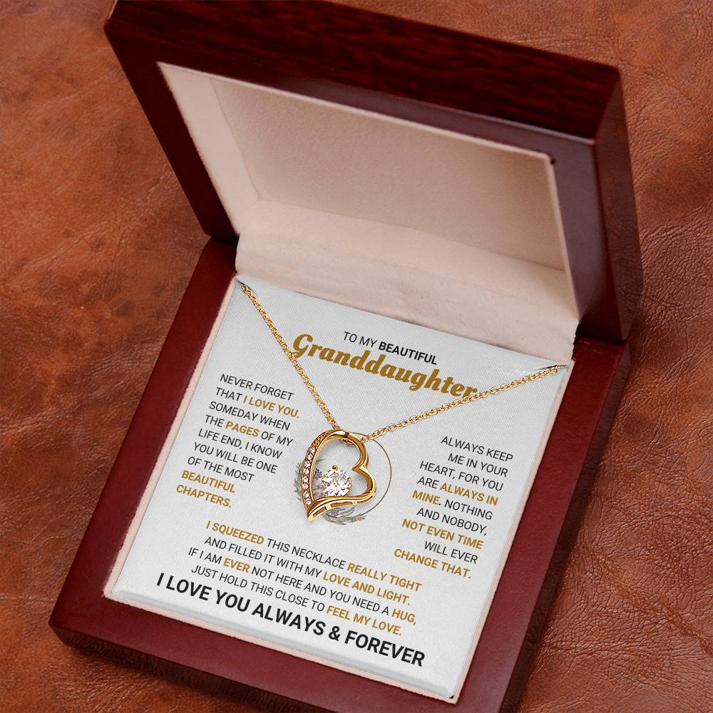 Beautiful Granddaughter Necklace, Gift for Birthday, Graduation, Christmas and Just Because