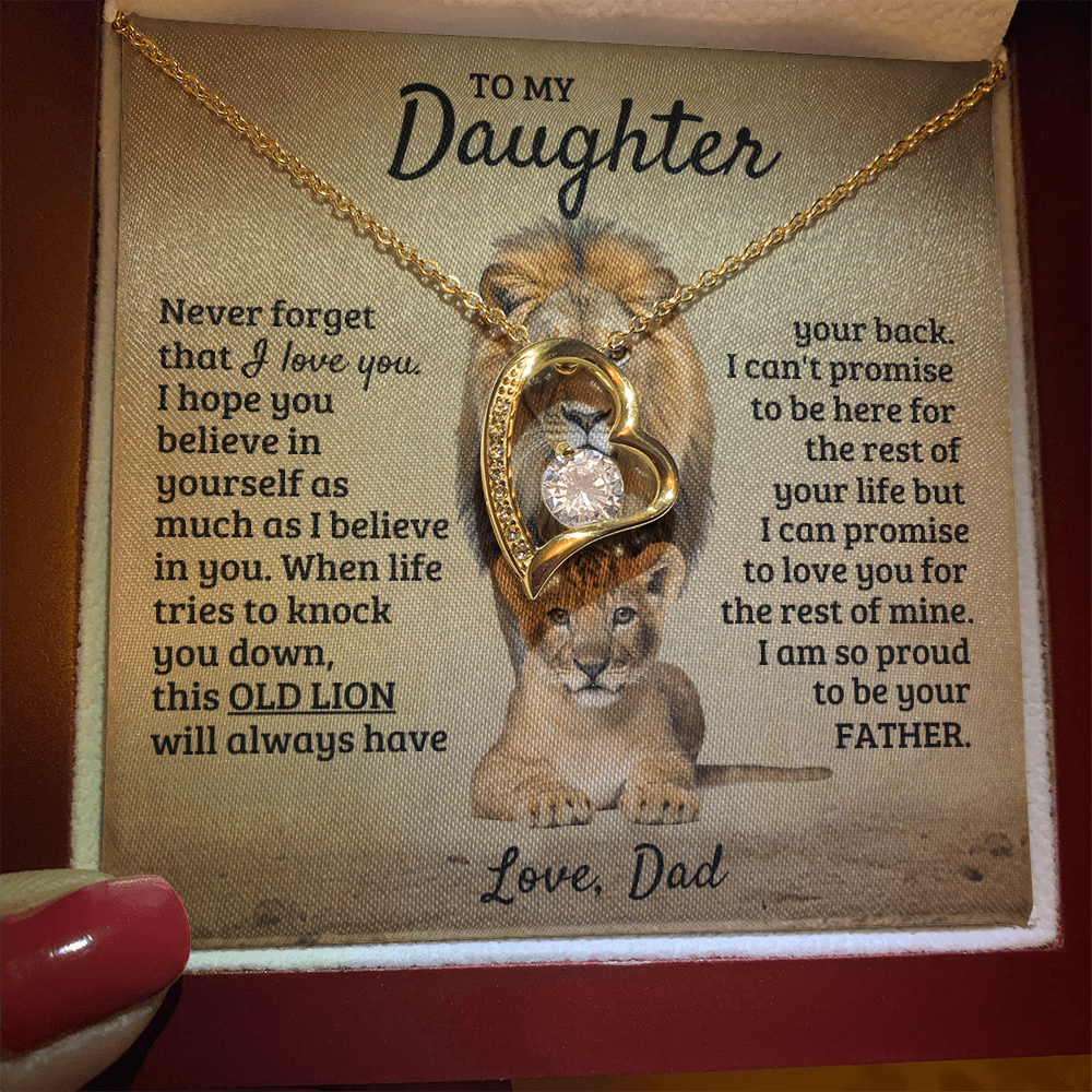 To My Daughter - I'm Proud To Be Your Father - Forever Love Necklace