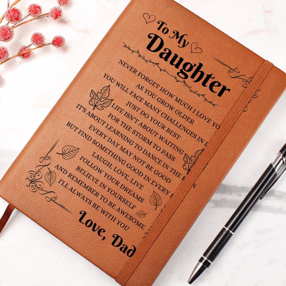 Vegan Leather Journal for Daughter