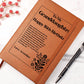 To My Granddaughter | 16th Birthday Gifts For Granddaughter | Graphic Leather Journal