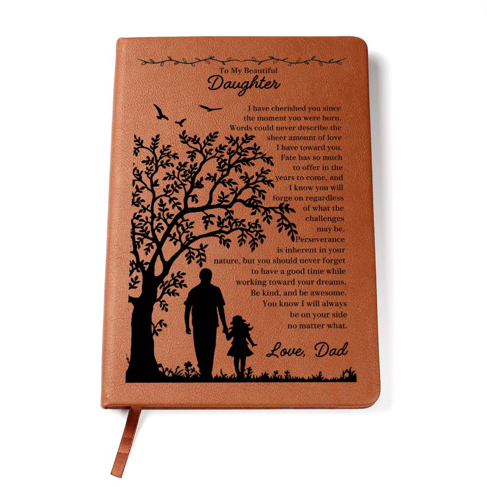 Leather journal gift idea for daughter's graduation