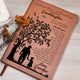 "Graphic Leather Journal Gift from Grandpa to Granddaughter for Special Occasions