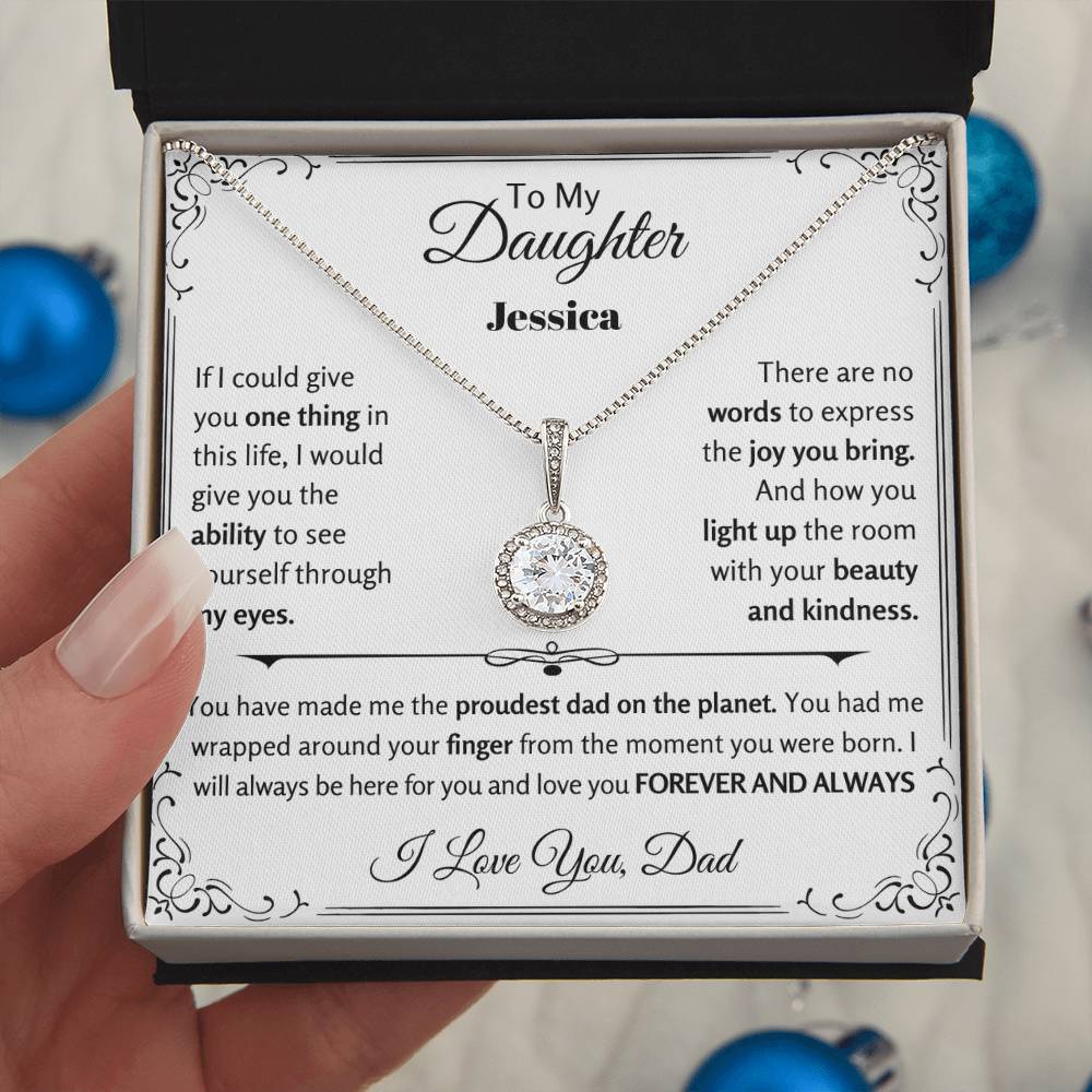 To My Daughter Necklace for Birthday