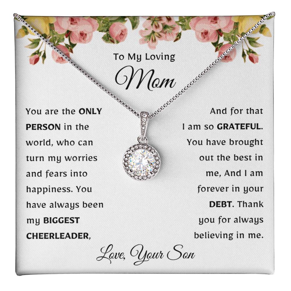 Mother Necklace from Son | Gift for Mother's Day, Christmas, and Birthday