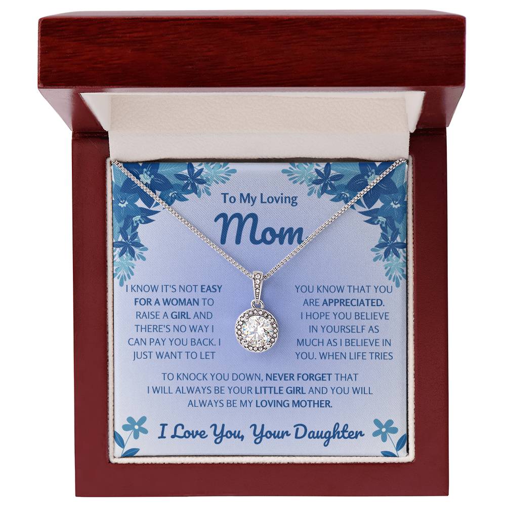 Beautiful Gift for Mom from Daughter, Sparkling Necklace for Mother