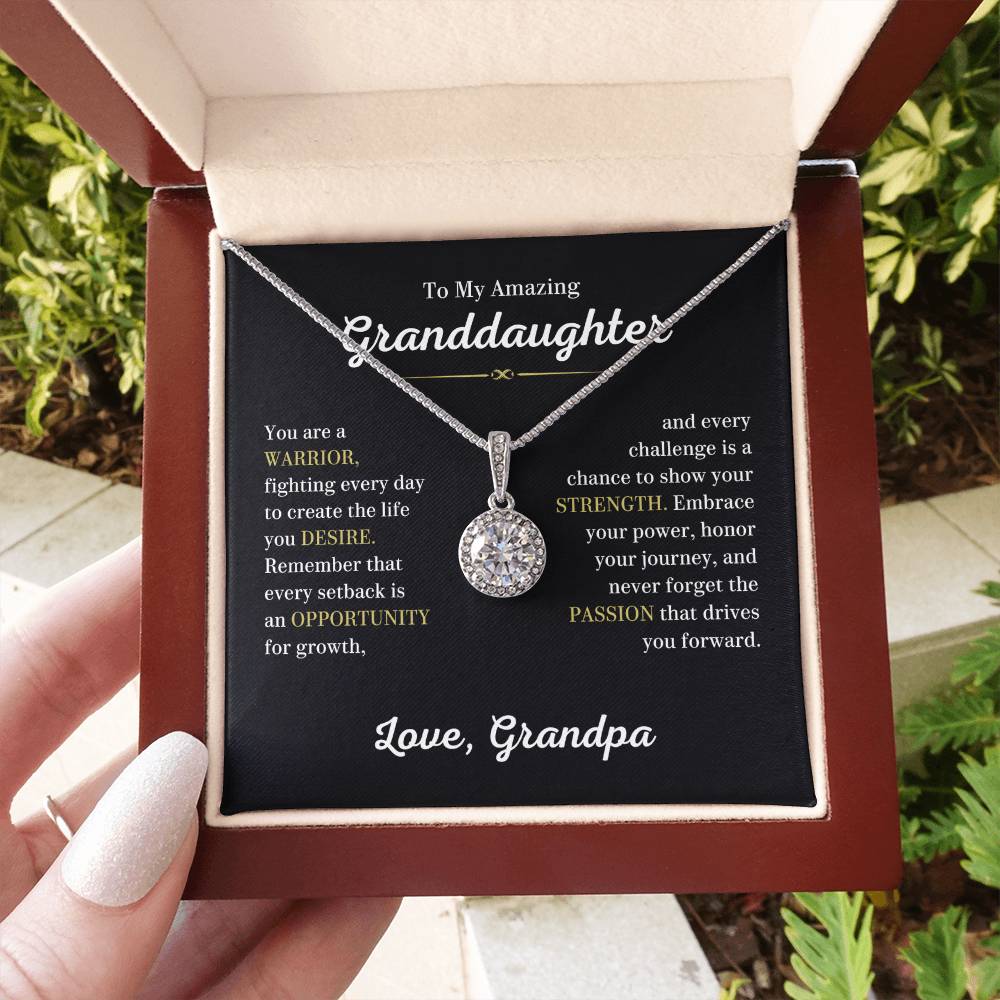 Gift from Grandpa to Granddaughter Necklace