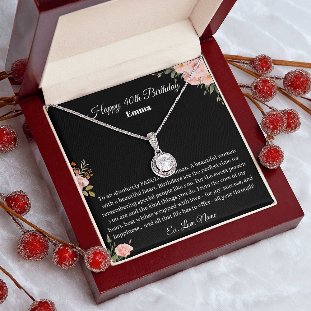 Engraved 40th Birthday Gift for Women