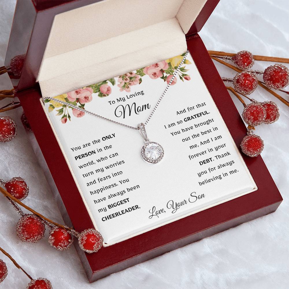 Mother Necklace from Son | Gift for Mother's Day, Christmas, and Birthday