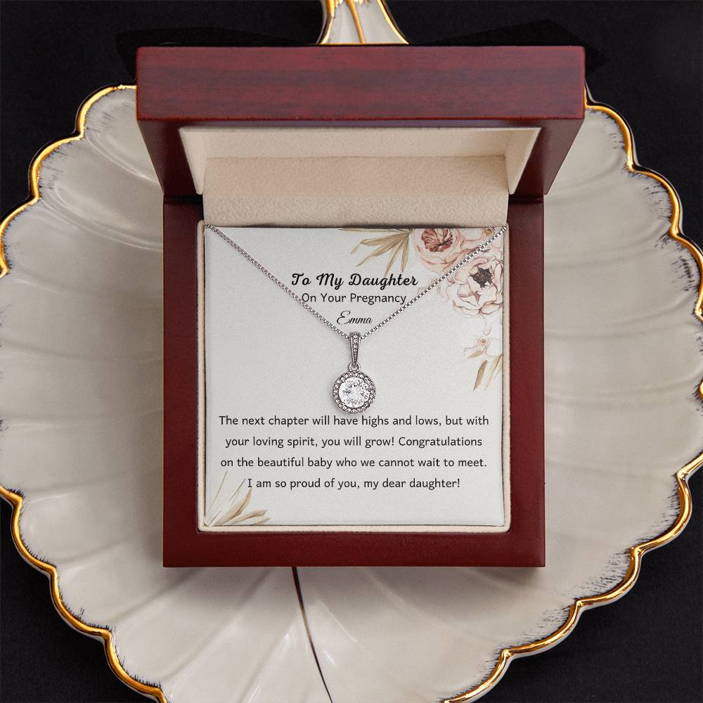 Elegant pregnancy gift necklace