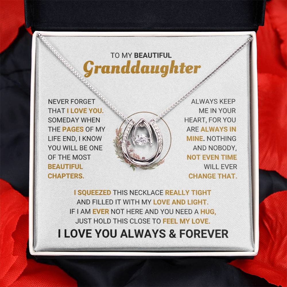 Beautiful Gift for Granddaughter from Mom and Dad - Love Necklace