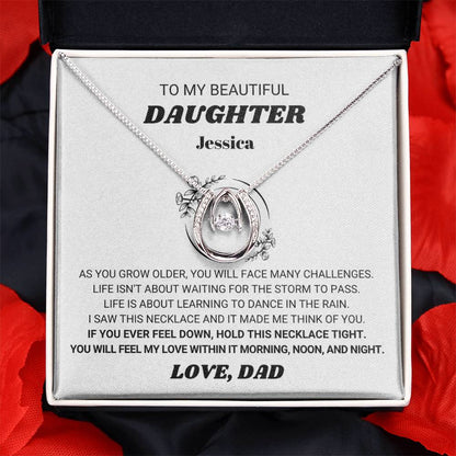 personalized gift for daughter from dad necklace