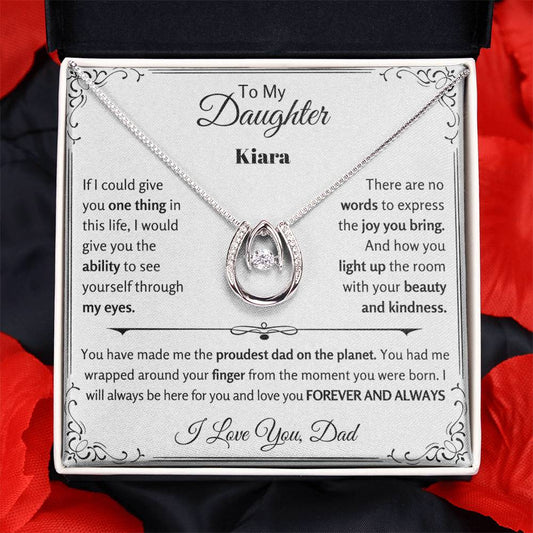 Custom Gift for Daughter from Father | Best Necklace for Her Birthday, Graduation, Christmas or Just Because
