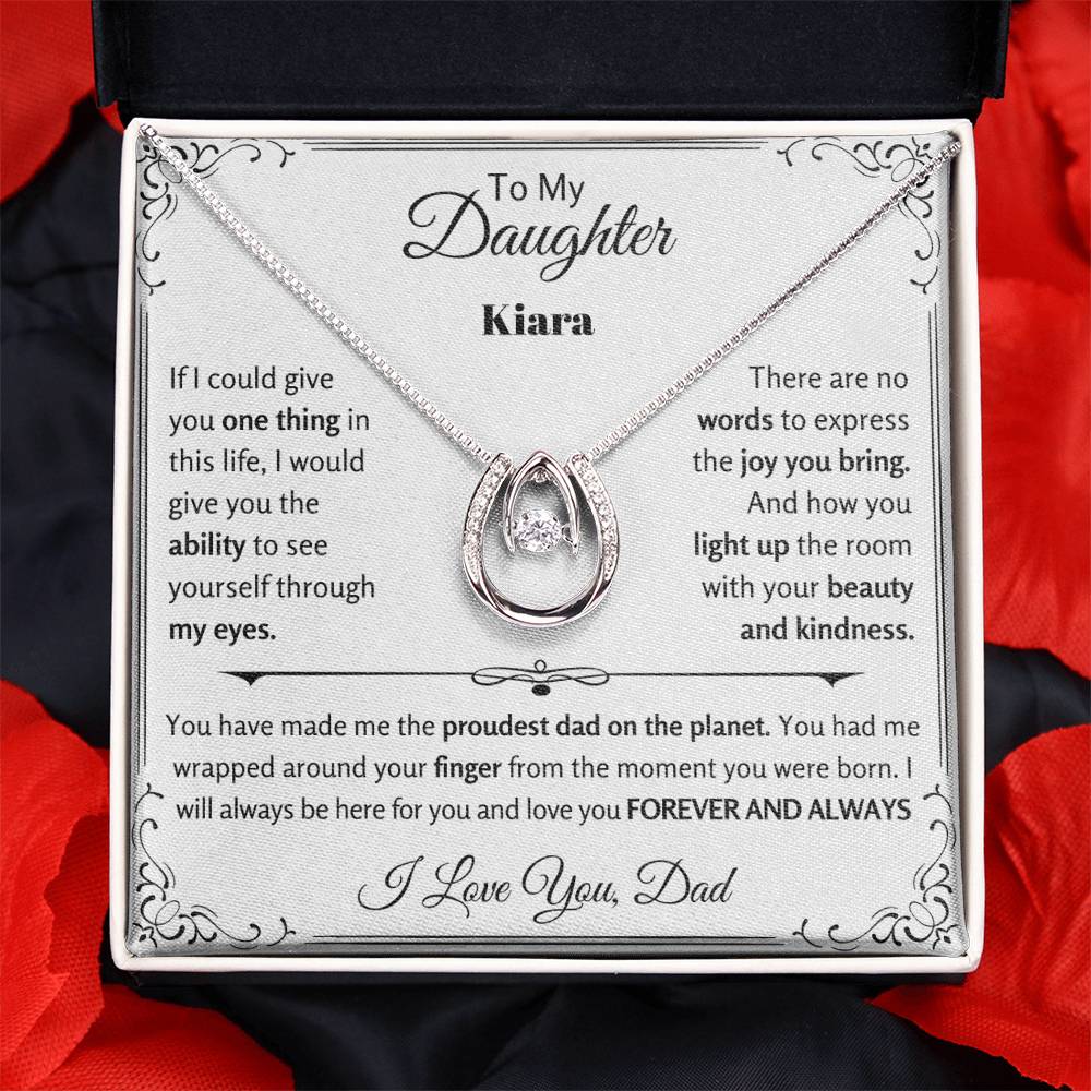 Stunning Custom Gift Necklace from Father to Daughter