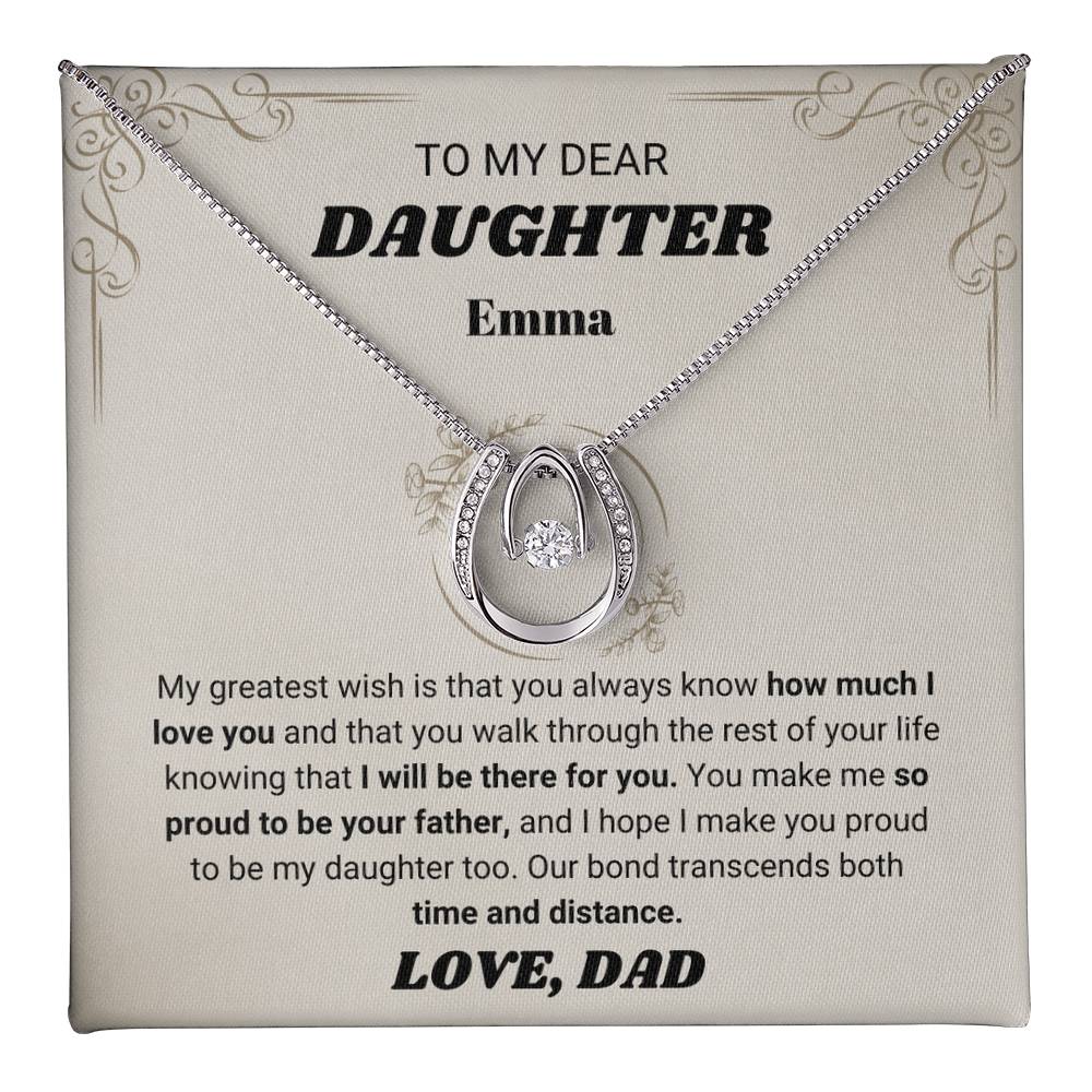 Personalized Daughter Gift from Mom Necklace