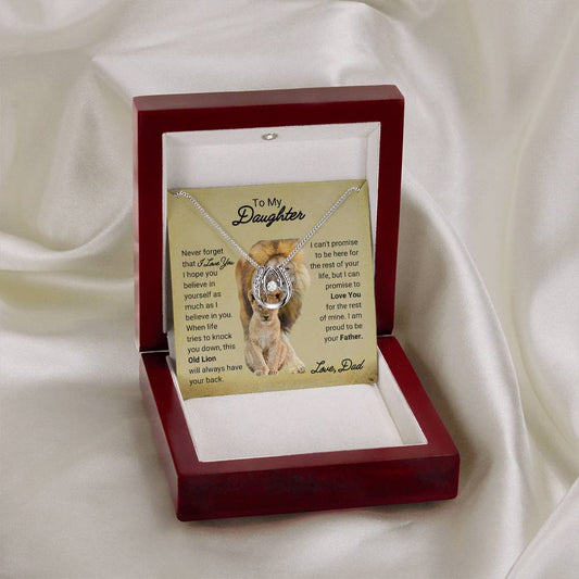 Sentimental Gift for Daughter from Dad pendant necklace