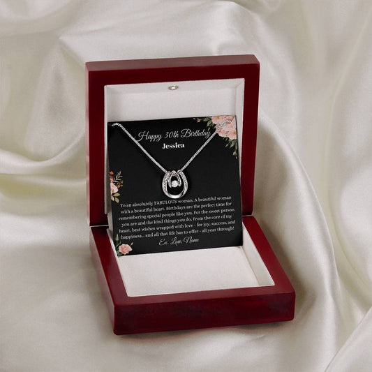 Personalized 30th Birthday Gift for Her Necklace