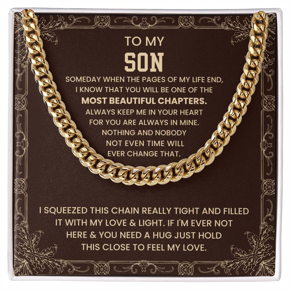 Adjustable Cuban Link Chain for Son