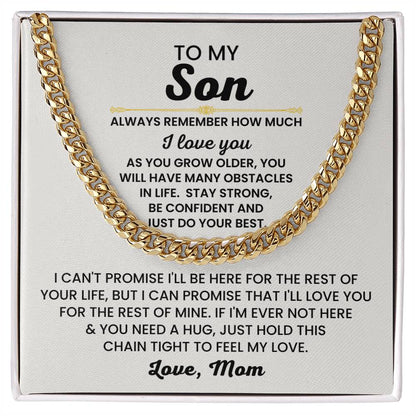 14k Gold Cuban Link Chain for son