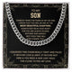 Elegant Cuban Link Chain gift for son