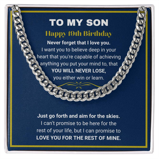 19th Birthday Gift for Son From Parents