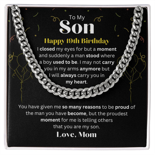 To My Son | 19th Birthday Gift From Mom