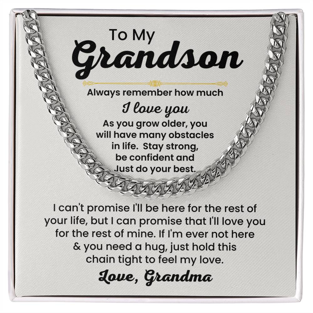 Grandson Necklace Gift From Grandma