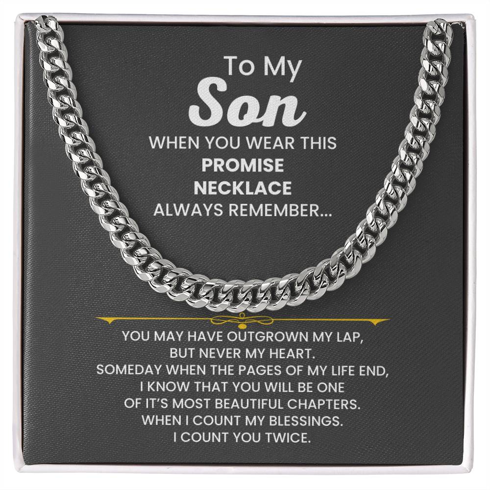 Stylish Cuban Link Chain Gift from Mom to Son Showcasing Love