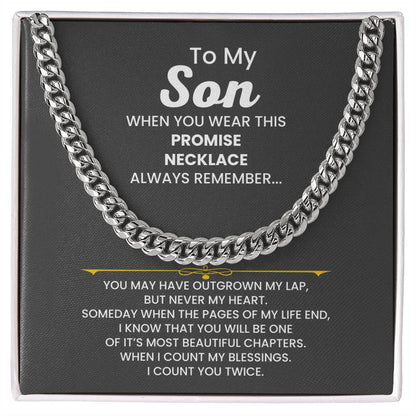 Stylish Cuban Link Chain Gift from Mom to Son Showcasing Love