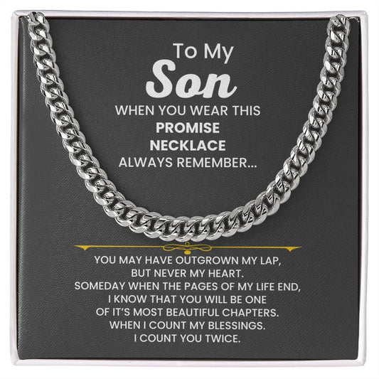 Stylish Cuban Link Chain Gift from Mom to Son Showcasing Love