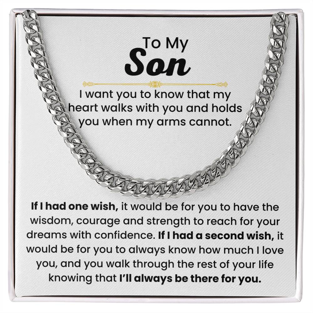 Present for Son from Parents - One Wish Necklace