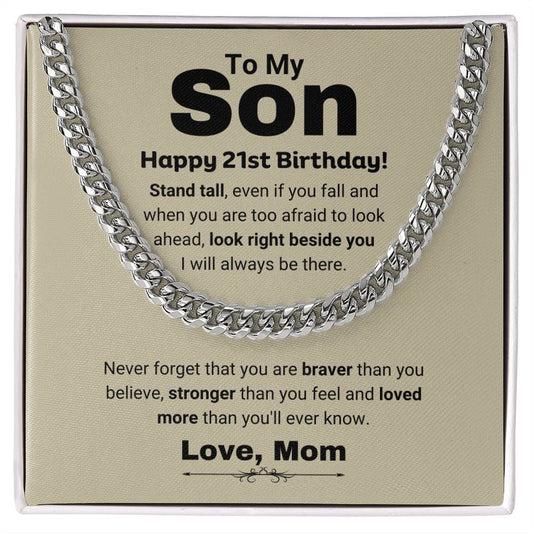 21st Birthday Gift for Son from Parents