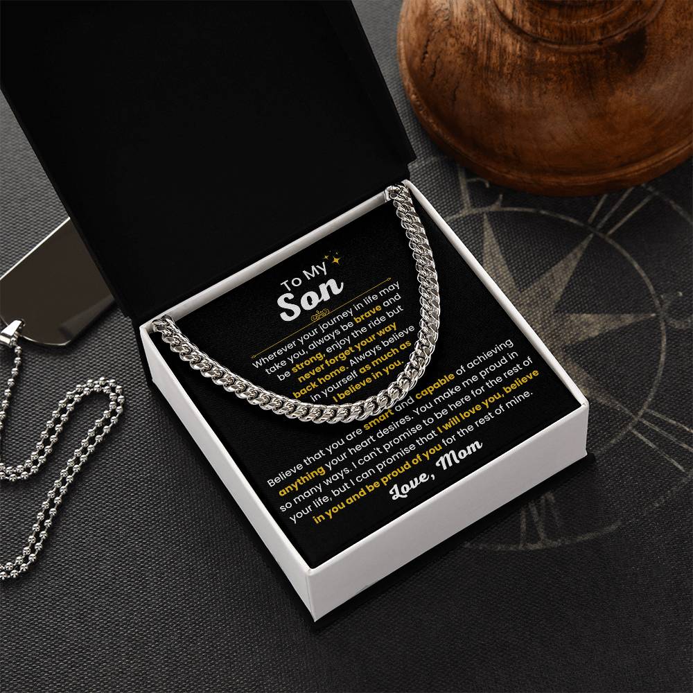 Durable 5 mm Chain for Son Gift from Mom