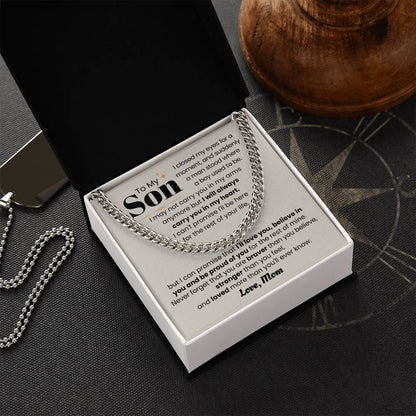 Heartfelt Necklace Gift from Mom to Son