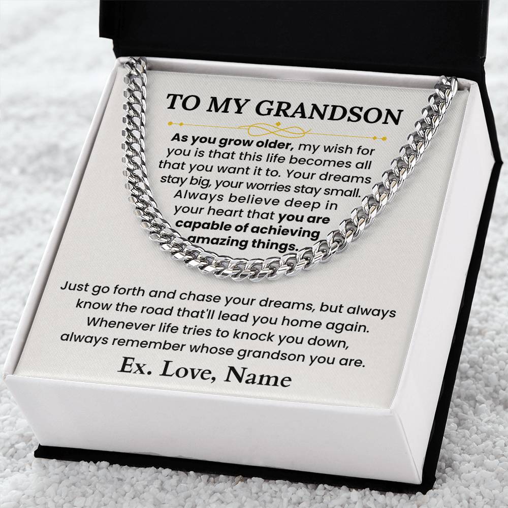 Customized gift for grandson from grandparents