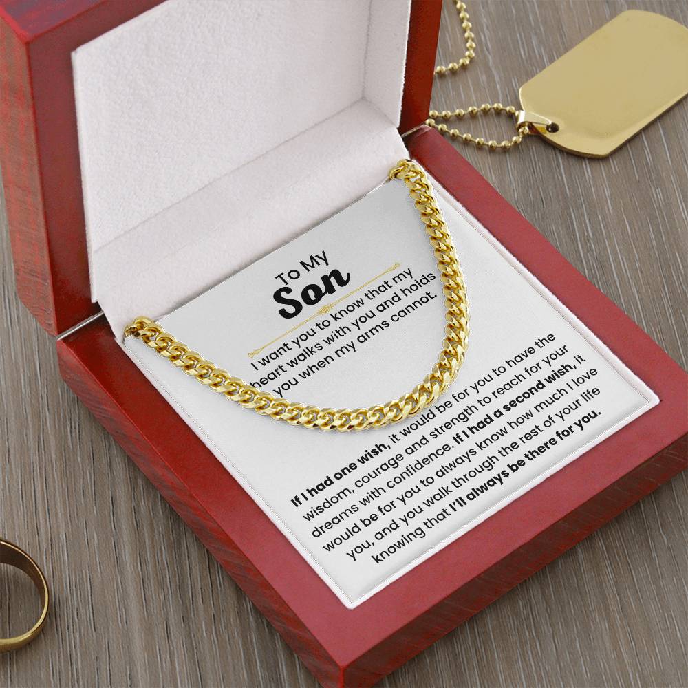 14k Yellow Gold Necklace for Son