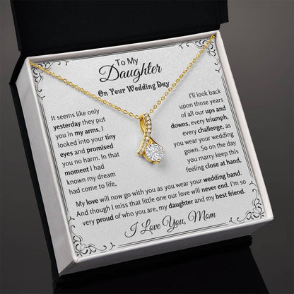 Yellow Gold Finish Necklace for Bride