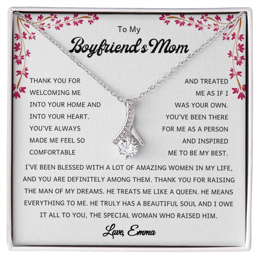 To My Boyfriends Mom Necklace | Mothers Day Gift for Her