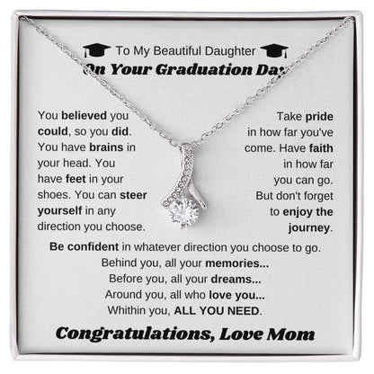 Elegant Graduation Gift Necklace for Daughter