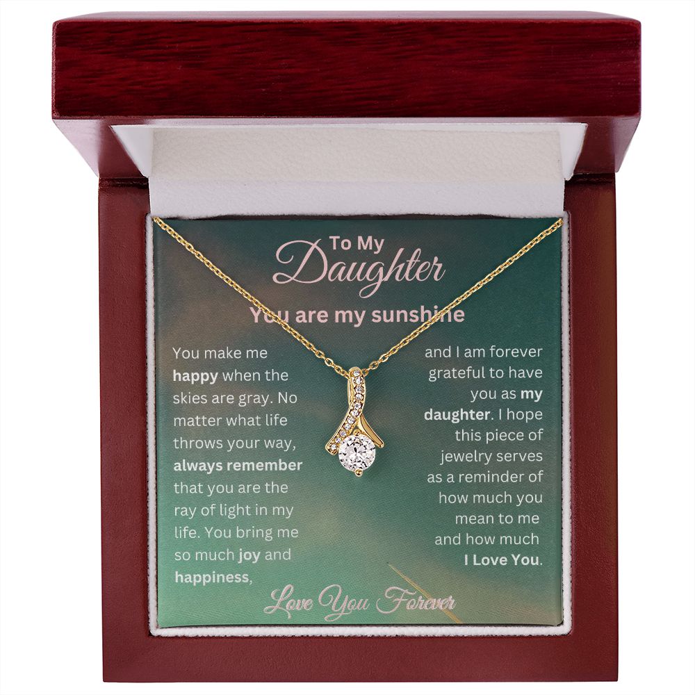 Daughter You Are My Sunshine Alluring Beauty Necklace