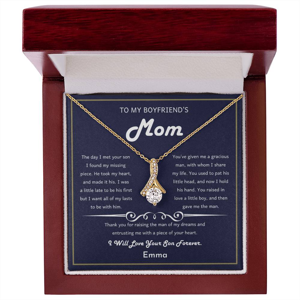 Boyfriends Mom Gift, Future Mother In Law Necklace, Mother's Day, Birthday and Christmas Gift