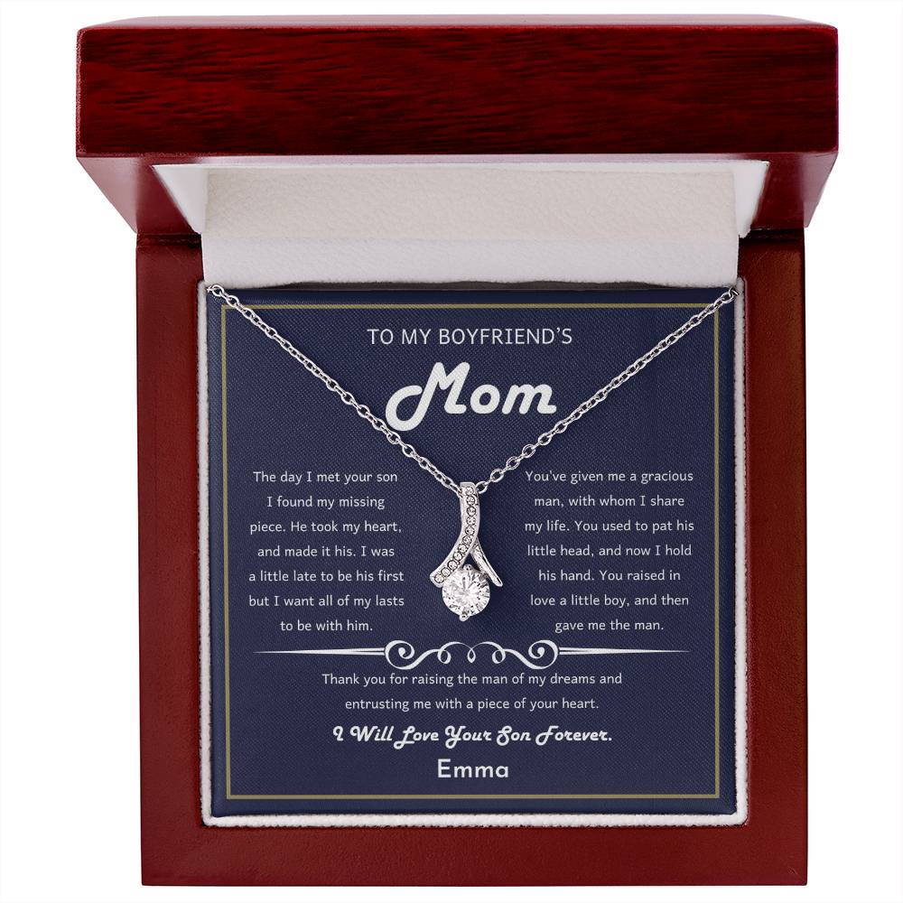 Boyfriends Mom Gift, Future Mother In Law Necklace, Mother's Day, Birthday and Christmas Gift