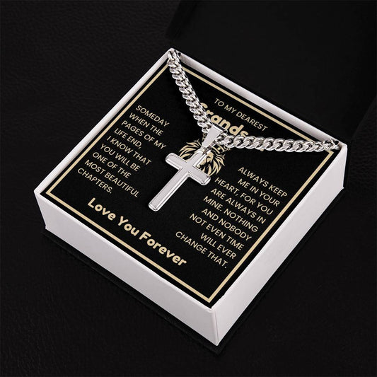 Grandson Gift Cuban Chain Necklace